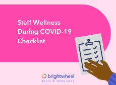 Childcare Staff Wellness During COVID-19 Checklist - brightwheel