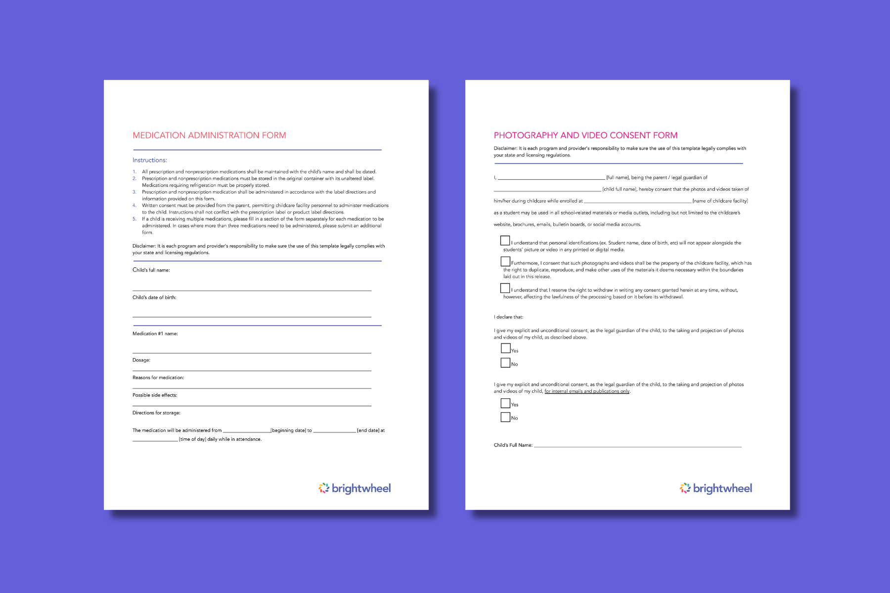 consent and release forms-min Childcare Consent and Release Forms
